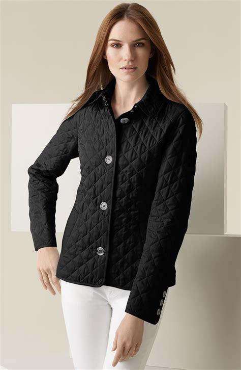 burberry black quilted jacket sale.